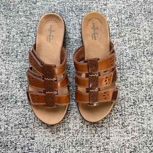 Clarks Leisa Brown Spring Summer Sandals